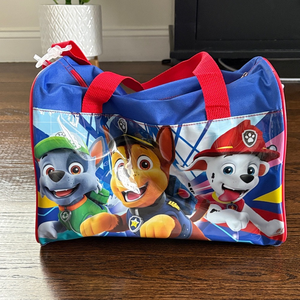 Paw Patrol Kids Duffle Bag with Red Handles